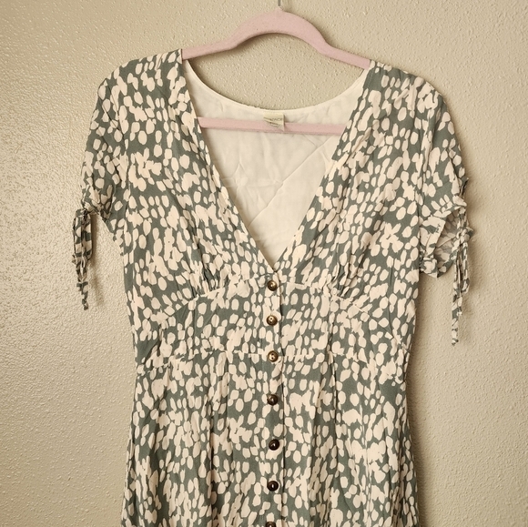 L*space Stone Steps Valentina Spot Button Front Mini Dress Beachy Boho Coquette - Picture 3 of 9